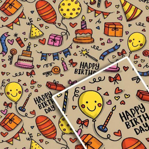 Бумага упаковочная крафт 