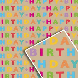 Папір пакувальний крафт &quot;Свято на бурому&quot; 70*100см 10л/уп  (50уп) арт: 1040БР