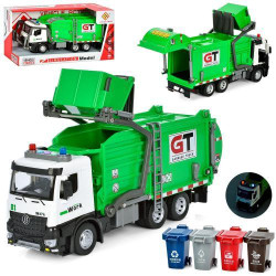 Сміттєвоз 32см, інерція, звук, світло, на батар. (табл), гумові колеса, рухомі деталі, в кор. 36*18,5*10,5см  арт: JD-288