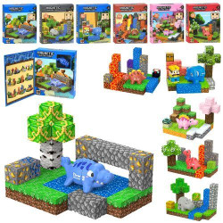 Конструктор магнитный, блоки 2х2см, фигурка 