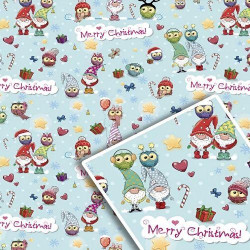 Папір пакувальний новорічний 70*100см, ЦІНА ЗА УП. 10ШТ  арт: 538