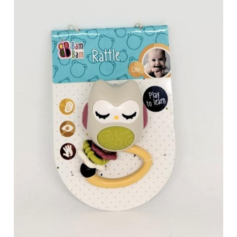 Брязкальце Сова, на планшете 15*10см, ТМ Bam Bam, Польща арт: 568975