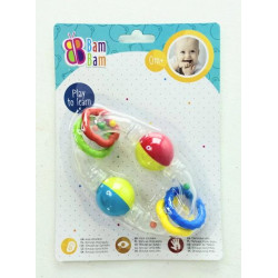 Брязкальце Кулі, на планш. 20*15см, ТМ Bam Bam, Польща арт: 521378