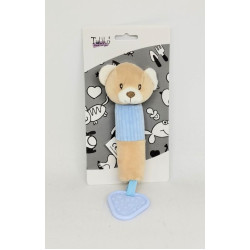 Брязкальце-пищалка Ведмедик, на планш. 22*12см, ТМ Tulilo, Польща арт: 9360