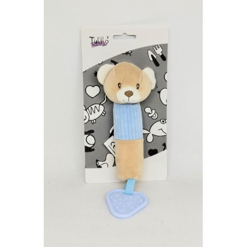 Брязкальце-пищалка Ведмедик, на планш. 22*12см, ТМ Tulilo, Польща арт: 9360