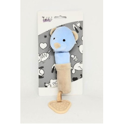 Брязкальце-пищалка Ведмедик, на планш. 22*12см, ТМ Tulilo, Польща арт: 9443