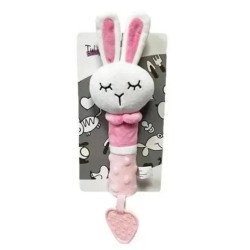 Брязкальце-пищалка Кролик, на планш. 22*12см, ТМ Tulilo, Польща арт: 9240