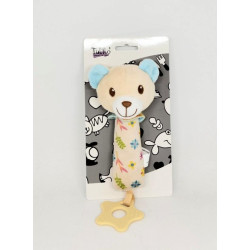 Брязкальце-пищалка Ведмедик, на планш. 22*12см, ТМ Tulilo, Польща арт: 9451