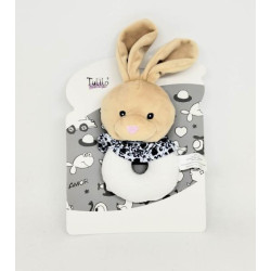 Брязкальце плюшеве Зайчик, на планш. 25*17см, ТМ Tulilo, Польща арт: 9422