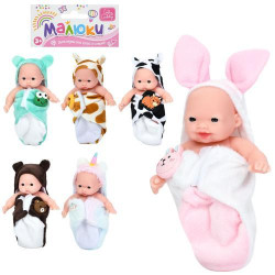 Пупс 13см, 6 видов, пак. 10*22*4см 