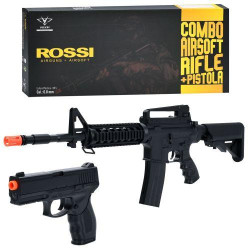 Автомат 86см, набір зброї , стріляє пластиковими кулями, в кор. 70,5*28*8см  арт: 9905