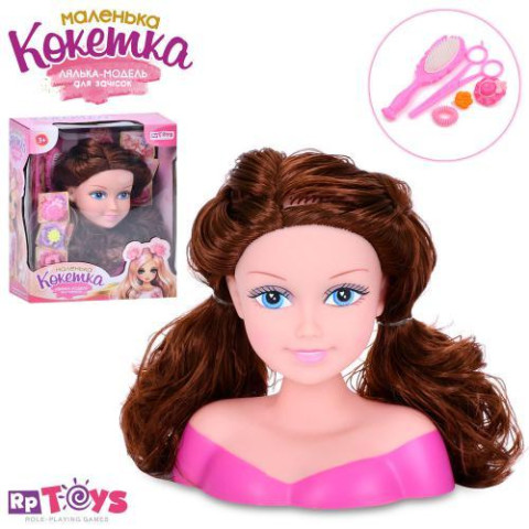 Кукла голова для причесок 20см, набор парикмахера 