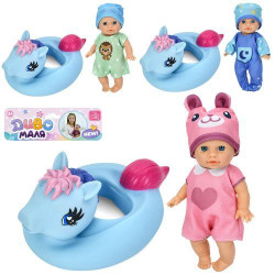 Пупс 16см, круг-лошадка 17*11,5*8см, 3 вида, пак. 20*27*8см 