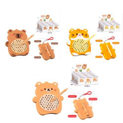 Магнітна мозаїка, тварина, 9*11*1,5см, брелок 19см, в кор. 3 види (капібара,тигр,ведмедик), 24шт в дисплеї, 31*12*23см   арт: YM-210-11-12