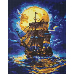 Алмазная мозаика "Там, где небо встречает море" 40*50см, термопакет, ТМ Идейка, Украина