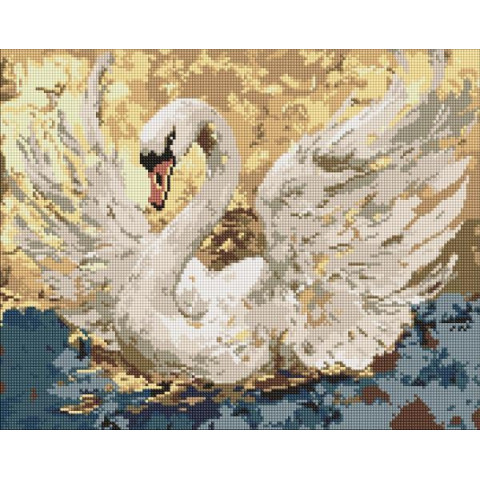 Алмазна мозаїка "Розмах крил" 40*50см, термопакет, ТМ Ідейка, Україна арт: AMO8275