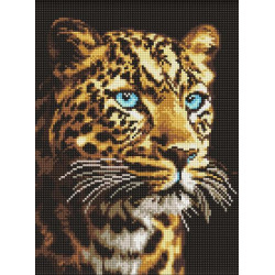 Алмазна мозаїка &quot;Погляд ягуара&quot; 30*40см, термопакет, ТМ Ідейка, Україна арт: AMO8360