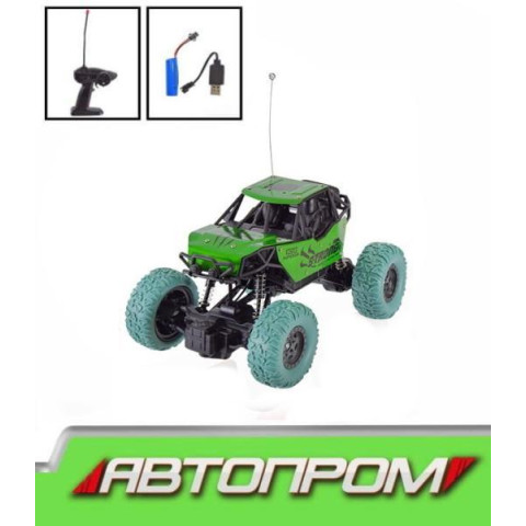 Машина р/к "АВТОПРОМ" акум., в кор. 22*12,5*10,5см  арт: AP8836Bзелений
