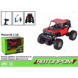 Машина р/к &quot;АВТОПРОМ&quot; акум., в кор. 22*12,5*10,5см  арт: AP8839Bчервнона