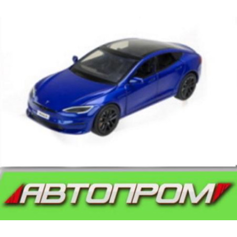 Машина мет. АВТОПРОМ 1:24, 5 цветов, с зарядной станцией, бат, свит., звук, дверь откр., в кор. 29*16*12,6см