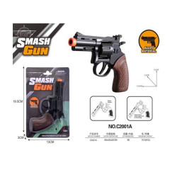 Пистолет металлический под пистоны, планшетке 19,5*13*3см 