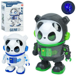 Робот Панда, 18см, танцует, музыка, свет, подвижные туловище и руки, 2 цвета, на батар., в кор. 12*19*12см 