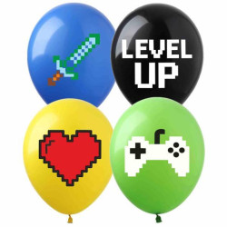 Шарики 12" "Level Up" ЦЕНА ЗА УП. 50ШТ