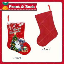 Панчоха різдвяна Стіч з сніговою бабою, пак. 20*20см арт: TST-N