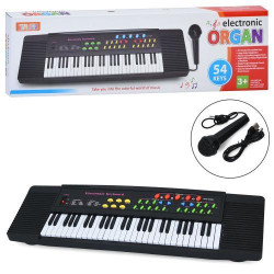 Синтезатор 54 клавіші, 50*15см, музика, мікрофон, запис, регулятор гучності, в кор. 54*16*5,5см   арт: R690