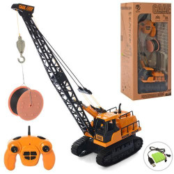 Кран  р/к, акумулятор, 49см, муз, звук, рухомі деталі, 360, USBзарядне, в кор. 26*56*16см  арт: 9503