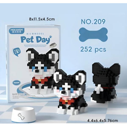 Конструктор Собака Кокос 252дет., в кор. 12*8*4см