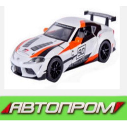 Машина мет. &quot;АВТОПРОМ&quot; 1:32, бат., світ., звук, двері відкр., в кор. 19,5*9,5*9см  арт: 32123біло-помаранчевий