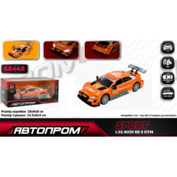 Машина металл. "АВТОПРОМ", 1:32 Audi RS 5 DTM, свет, звук, в кор. 18*9*8см 