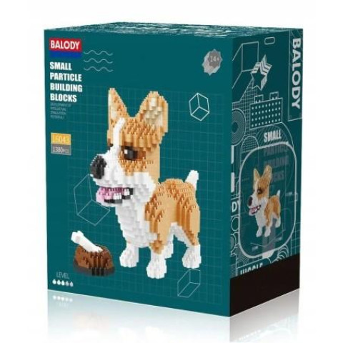 Конструктор Собака 1380дет, в кор. 18*17*8см