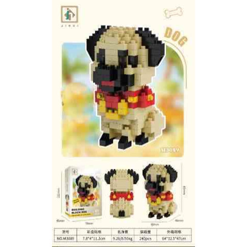 Конструктор Собака 180дет., в кор. 12*8*4см