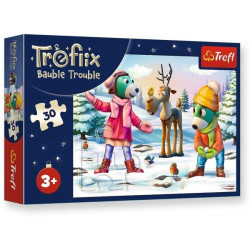 Пазлы 30 элем. Рождество с Трефликсом, в кор. 21*14*4см, ТМ Trefl, Польша