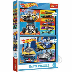 Пазлы 2x70элем. Hot Wheels Игрушечные машинки, в кор. 30*16*4см, ТМ Trefl, Польша