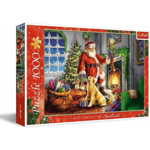 Пазлы 1000 элем. Рождество время подарков, в кор. 40*27*6см, ТМ Trefl, Польша