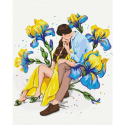 Картина по номерам "Цветущая любовь, Alla Berezovska", патриотическая в термопакете 40*50см, ТМ Brushme, Украина