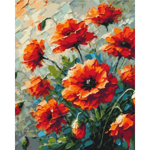 Картина по номерам Маки, Oleg Loburak, 40*50см, ТМ Brushme, Украина