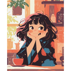 Картина по номерам Мечтательность, в термопакете 40*50см, ТМ Brushme, Украина