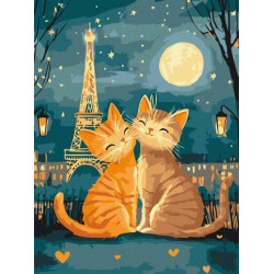 Картина за номерами Любов муркоче, в термопакеті 30*40см, ТМ Brushme, Україна арт: RBS1025