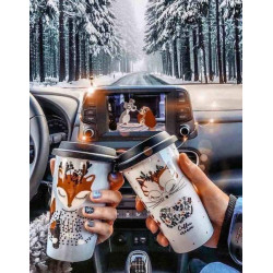 Алмазная мозаика "Мой лес, моя сказка, мой coffe man", на подрамнике 30*40см, в кор. 31*41*2,5см, ТМ Dreamtoys