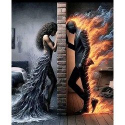 Алмазна мозаїка "Розлука стихій", на підрамнику 30*40см, в кор. 31*41*2,5см, ТМ Dreamtoys арт: S20364