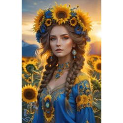 Алмазная мозаика "Воля, озаренная солнцем", на подрамнике 30*40см, в кор. 31*41*2,5см, ТМ Dreamtoys