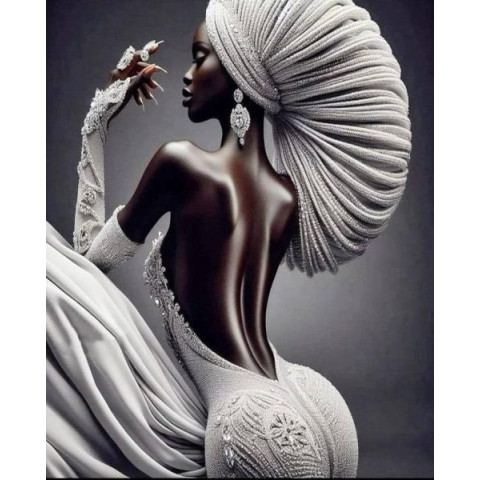 Алмазна мозаїка "Шоколадна богиня", на підрамнику 30*40см, в кор. 31*41*2,5см, ТМ Dreamtoys арт: S20371