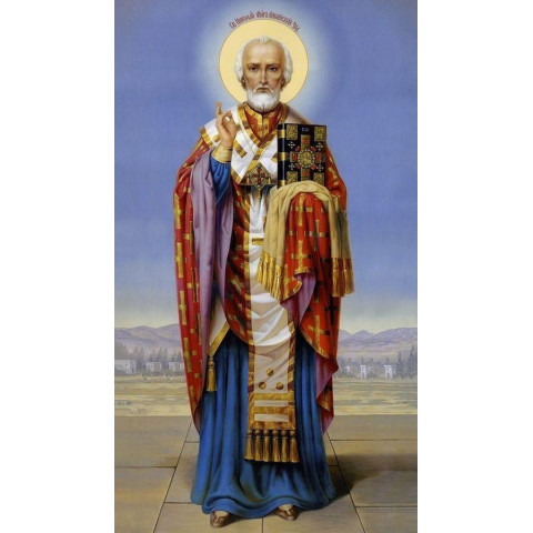 Алмазна мозаїка "Святий Миколай Чудотворець", на підрамнику 30*40см, в кор. 31*41*2,5см, ТМ Dreamtoys арт: S20377