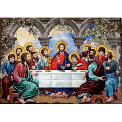 Алмазна мозаїка "Тайна Вечеря", на підрамнику 30*40см, в кор. 31*41*2,5см, ТМ Dreamtoys арт: S20381