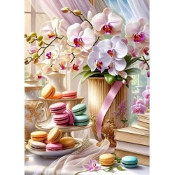 Алмазная мозаика "Цветочный десерт", на подрамнике 30*40см, в кор. 31*41*2,5см, ТМ Dreamtoys