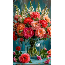 Алмазна мозаїка "Свіжість кольору", на підрамнику 30*40см, в кор. 31*41*2,5см, ТМ Dreamtoys арт: S20394
